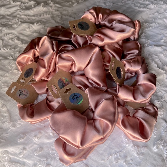Handmade | Blush Satin Scrunchie - Picture 7 of 8